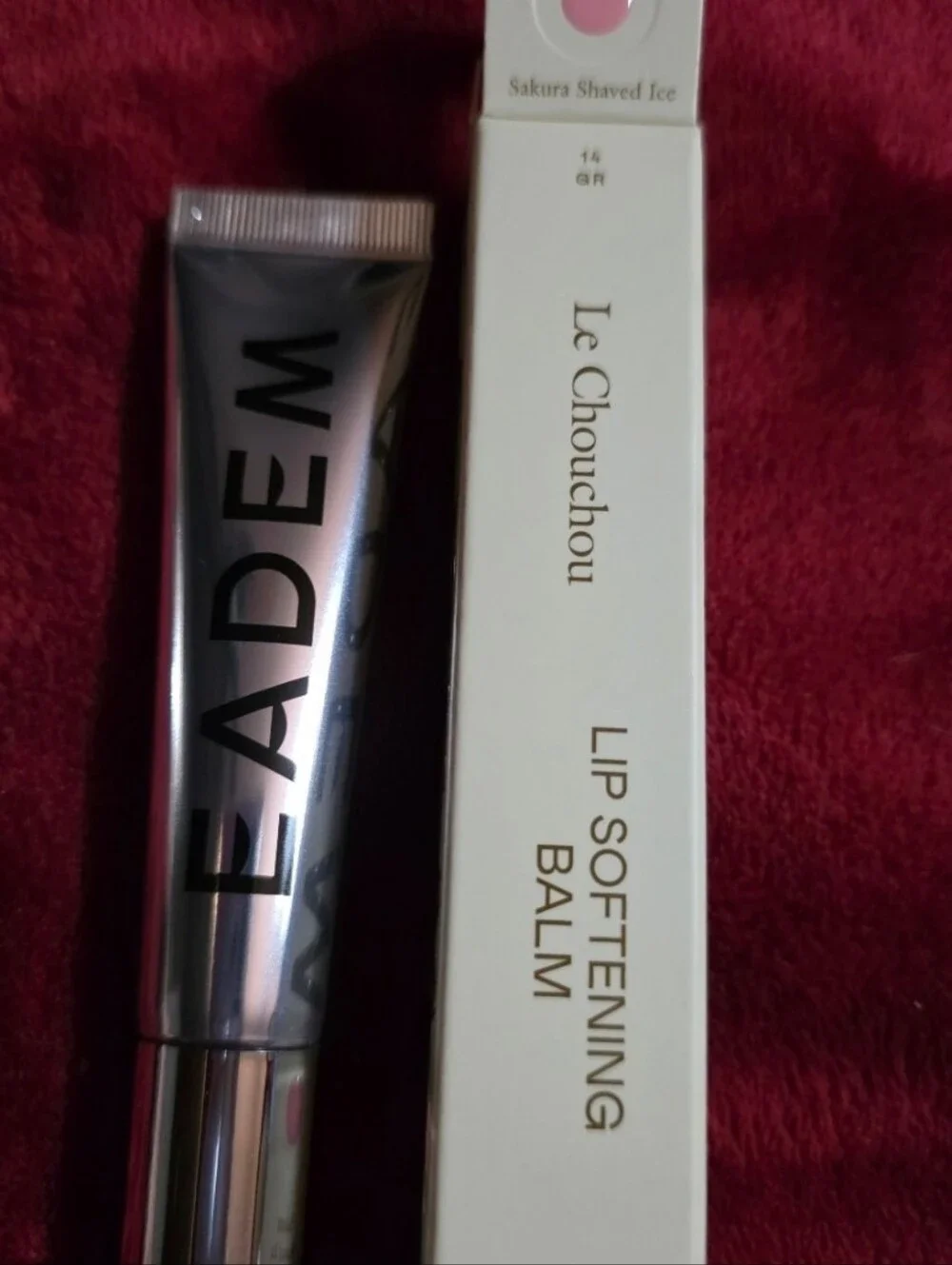 EADEM Le Chouchou Exfoliating + Softening Peptide Lip Balm SAKURA SHAVED ICE.